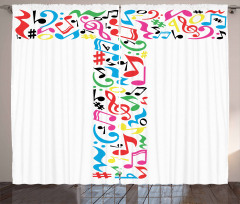 Uppercase Musical Art Curtain