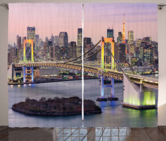 Tokyo Japan Bridge Curtain