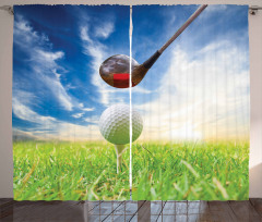 Golf Club and Ball Curtain