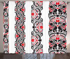 Haida Motifs Style Curtain