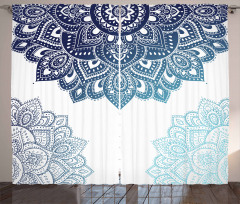 Vibrant Colored Mandala Curtain