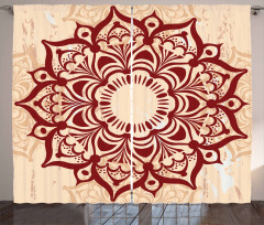 Round Cultural Ornament Curtain