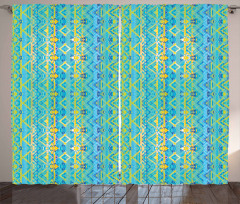 Zigzag Aztec Design Curtain