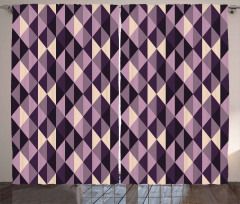 Abstract Style Triangles Curtain