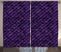 Squares and Triangles Curtain