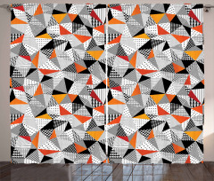 Polygonal Modern Art Curtain
