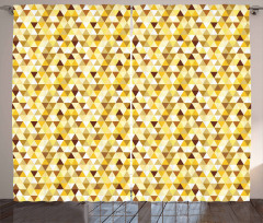 Funky Vivid Triangles Curtain