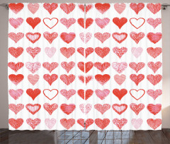 Romantic Hearts Curtain