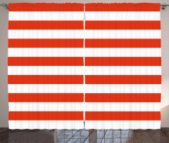 American Flag Design Curtain