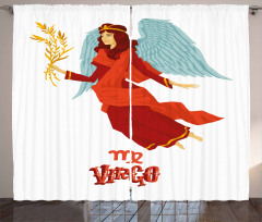 Woman with Wings Dress Curtain