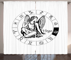 Zodiac Horoscope Elements Curtain