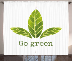 Eco Concept Green Leaves Curtain