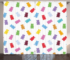 Vibrant Gummy Bears Curtain