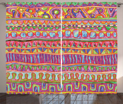 Watercolor Motif Curtain