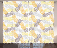 Exotic Pineapple Tropics Curtain