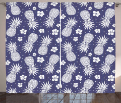 Pineapple Floral Vintage Curtain