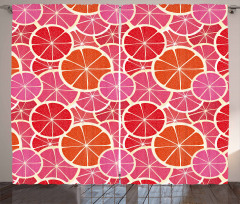 Funky Grapefruit Citrus Curtain