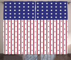 Stars and Stripes Flag Curtain