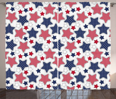 Star with Flags Curtain