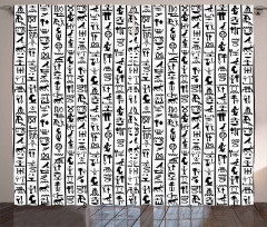 Hieroglyphics Language Curtain
