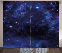 Abstract Stars and Nebula Curtain