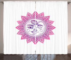 Celestial Elements Floral Curtain