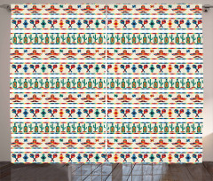 Native Cultural Borders Curtain