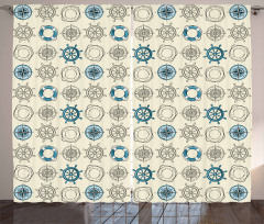 Marine Inspired Retro Curtain