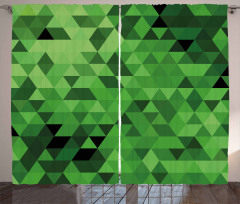 Triangles Abstract Mosaic Curtain