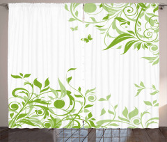 Spring Time Butterfly Curtain