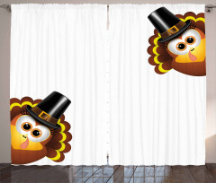 Funny Poultry Animal Curtain