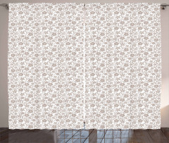 Gentle Floral Nature Curtain