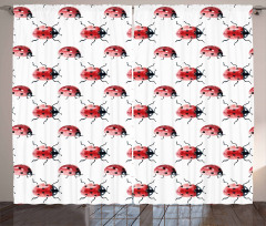 Lady Bug Insect Curtain