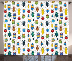 Colorful Insects Curtain
