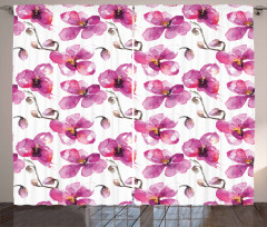 Orchids Feng Shui Curtain