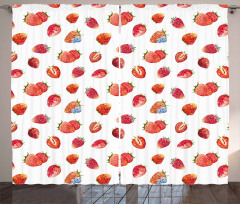 Strawberry Blueberry Curtain