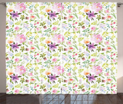 Gentle Spring Floral Curtain