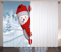 Funny Peaceful Woods Curtain