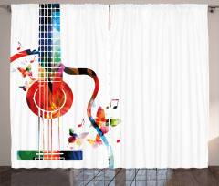 Polygonal Design Music Curtain