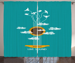 Musical Freedom Bird Curtain