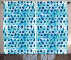 Waterdrops Quirky Curtain