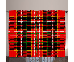Scottish Tartan Style Curtain