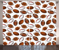 Rugby Balls Curtain
