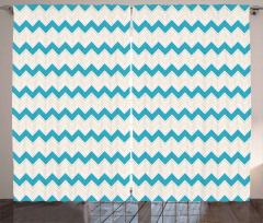 Zigzag Chevron Classical Curtain