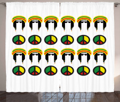 Colorful Reggae Curtain