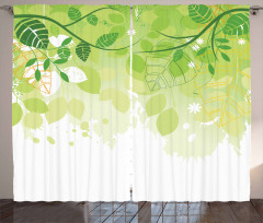 Leaves Fantasy Flora Curtain