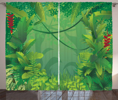 Hawaiian Rainforest Curtain