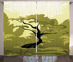 Japanese Jungle Curtain