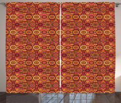 Floral Boho Geometric Curtain