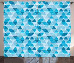 Geometric Triangles Mosaic Curtain